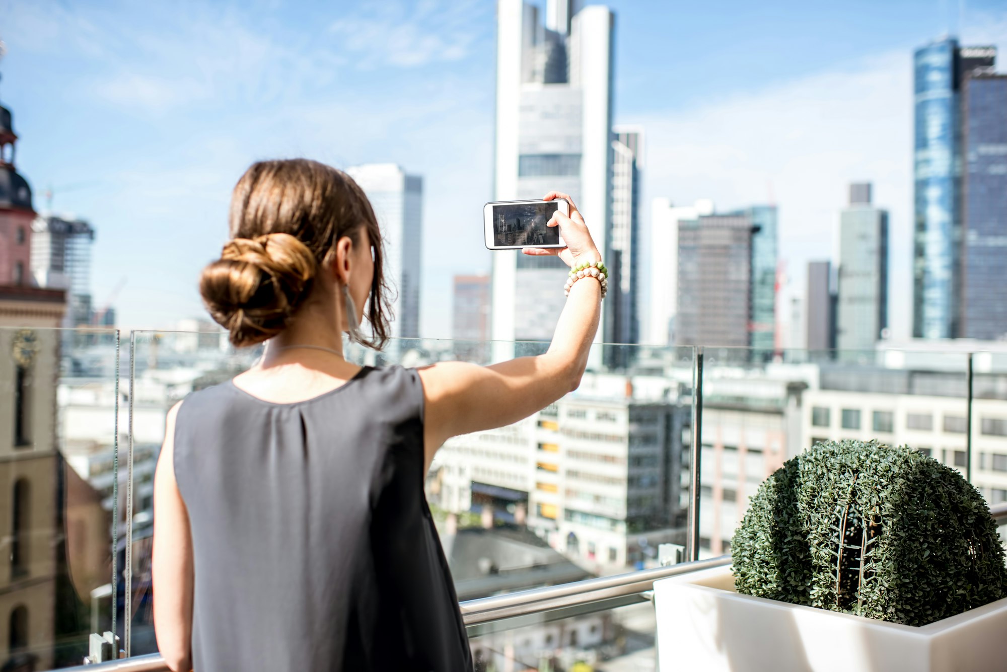 Businesswoman in Frankfurt